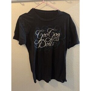 Goo Goo Dolls 2010 Tour T-Shirt Black Band Tee Front & Back Print